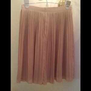 J Crew pleated skirt, peach pink color size 00 XS